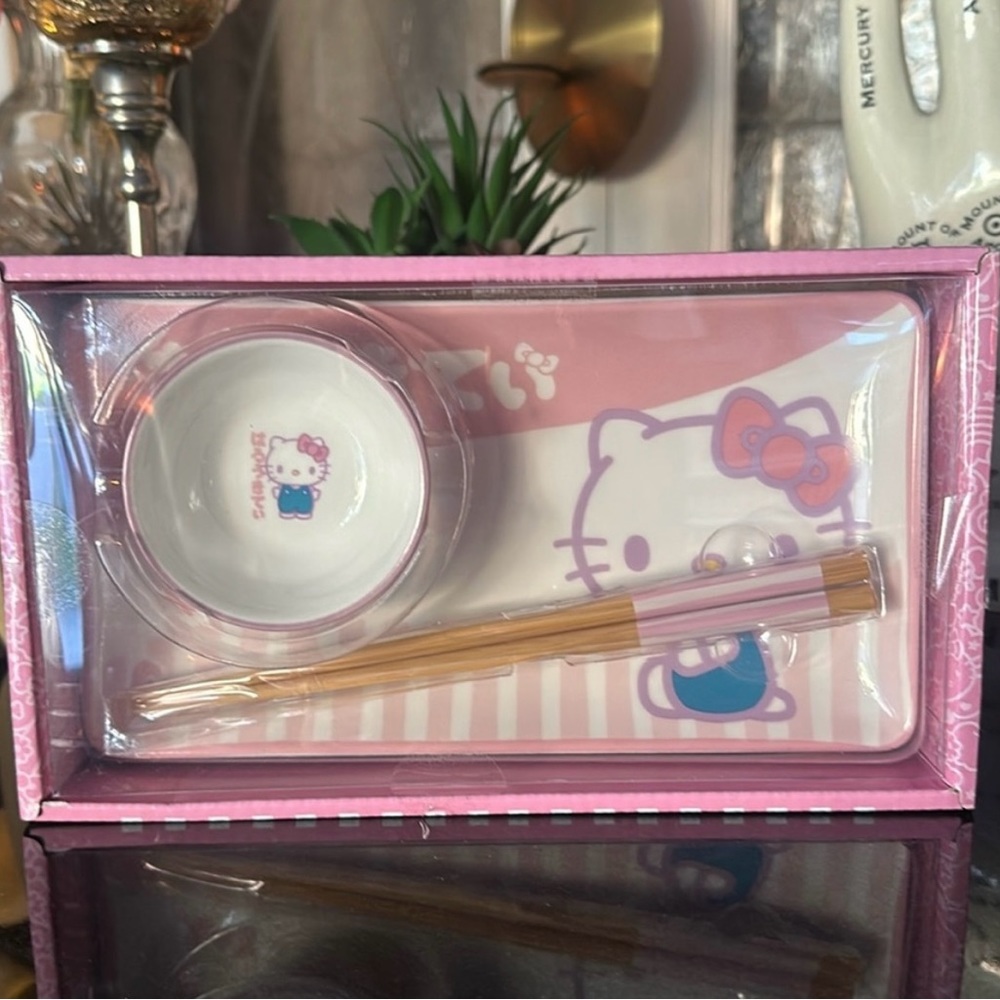 New Ceramic Hello Kitty Sushi plate set